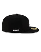 KSUBI X NEW ERA 59FIFTY FITTED CAP BLACK HEADWEAR