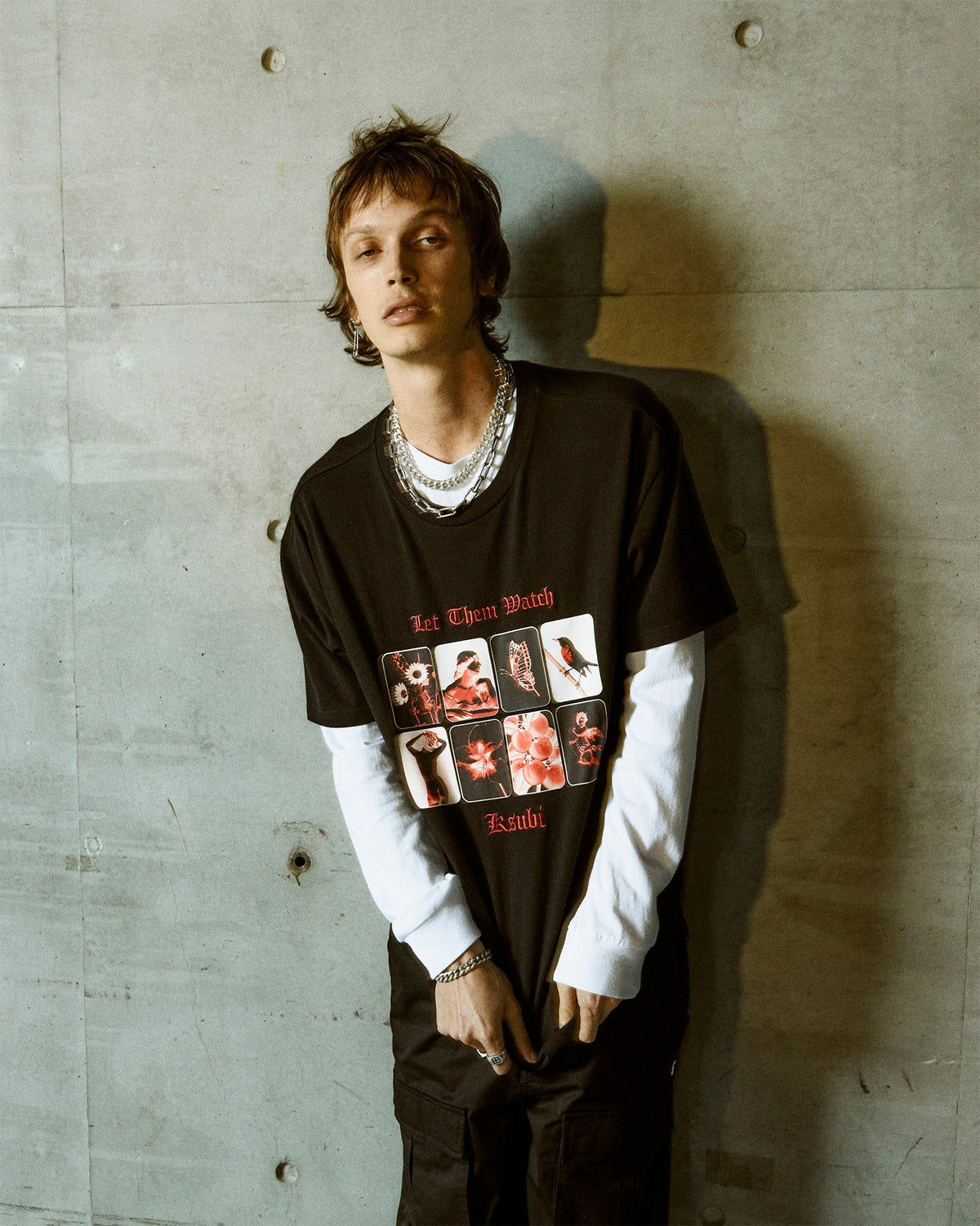 Mens Icons Biggie Ss Tee Jet Black Oversized Tees - Black