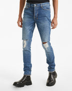 Mens Van Winkle Blazed Trashed Skinny Denim Jeans - Denim