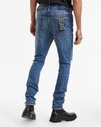 Mens Van Winkle Blazed Trashed Skinny Denim Jeans - Denim