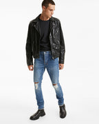 Mens Van Winkle Blazed Trashed Skinny Denim Jeans - Denim