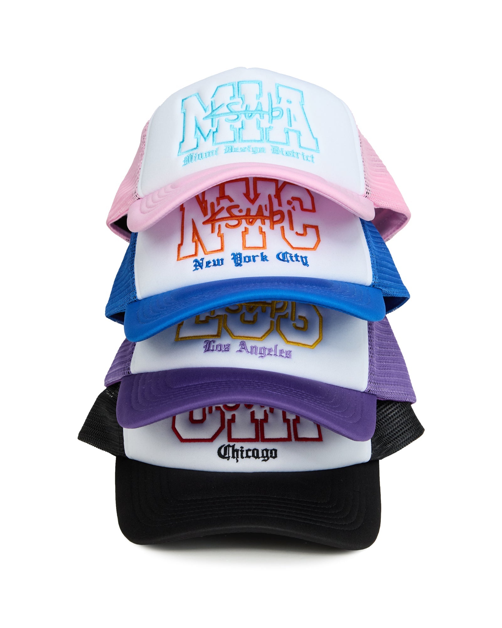  LA AND THE STREETS TRUCKER CAP PURPLE REGULAR HEADWEAR
