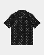 Mens Allstar Resort Ss Shirt Black Regular Shirts - Black