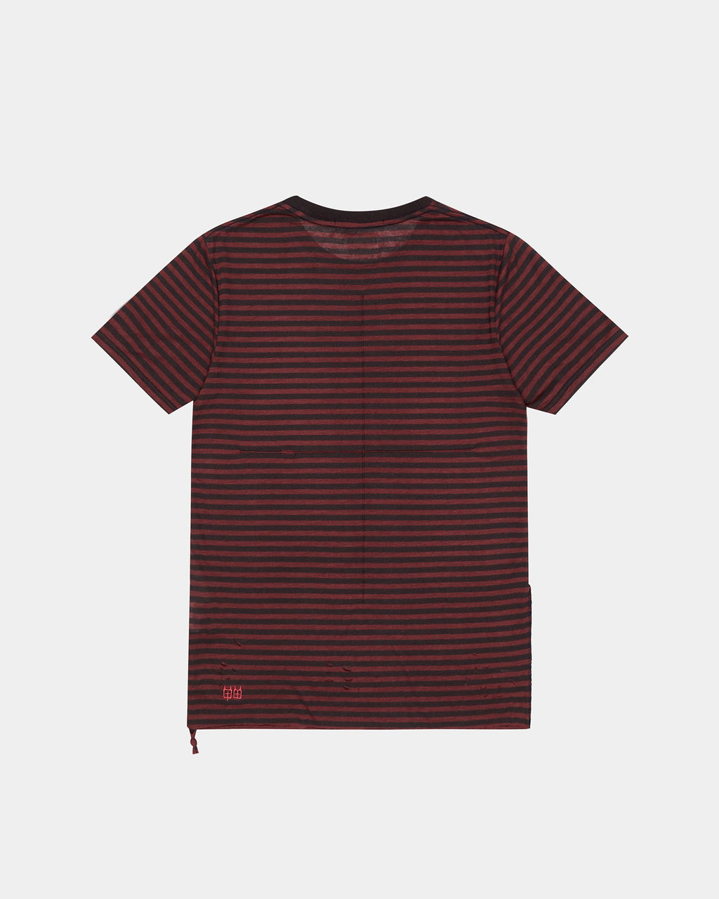 MENS ANGEL SIOUX SS TEE RED STRIPE TEES