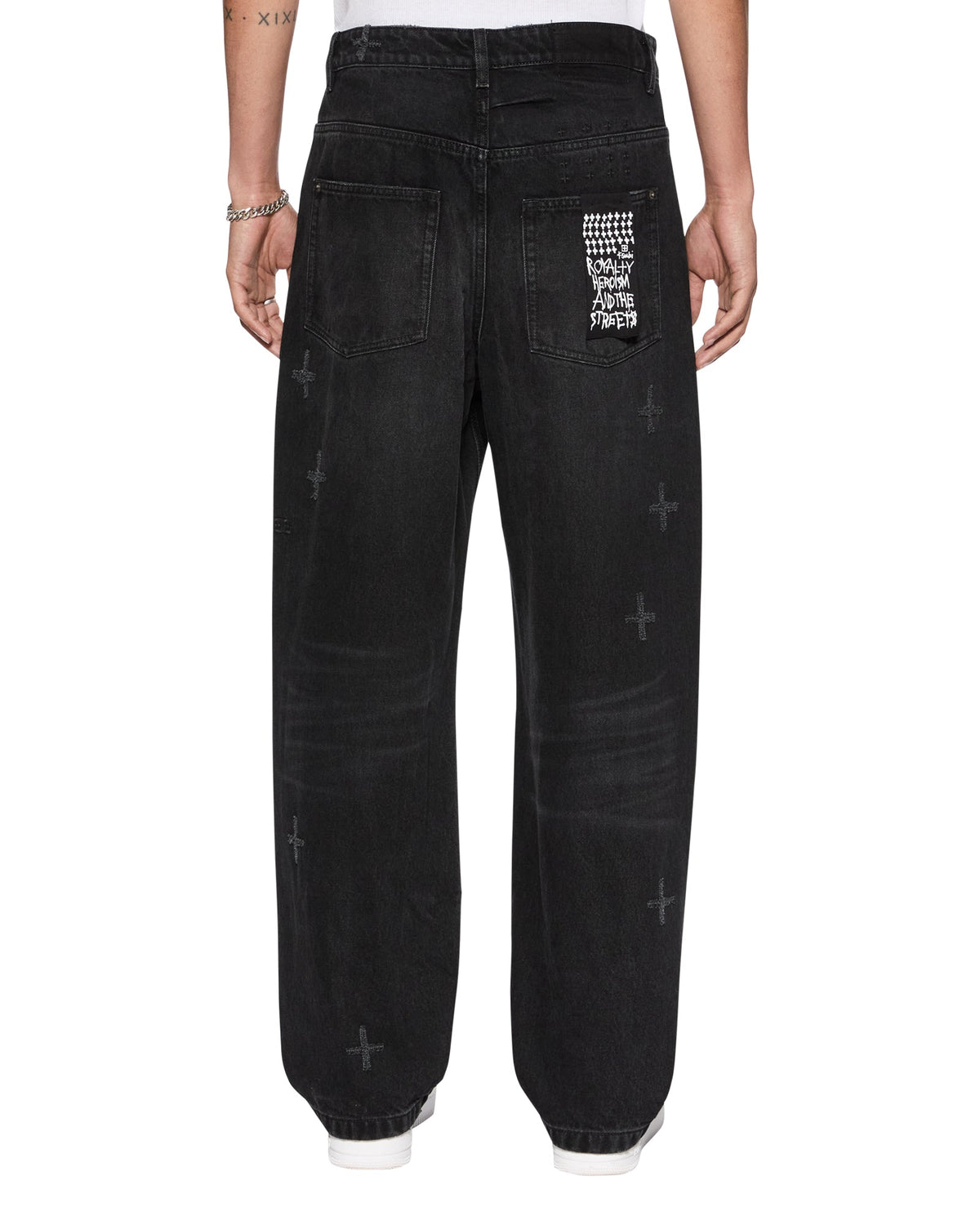 MENS ANTI K NIRVANA PLUS TRASHED DENIM JEANS