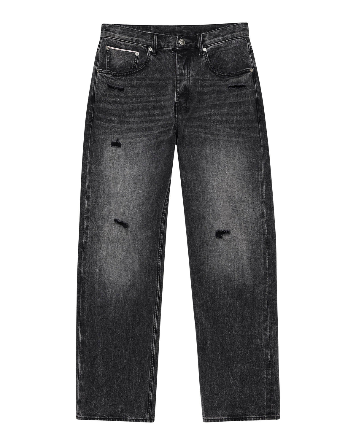 MENS ANTI K SELVEDGE REPLIKA BLACK DENIM JEANS