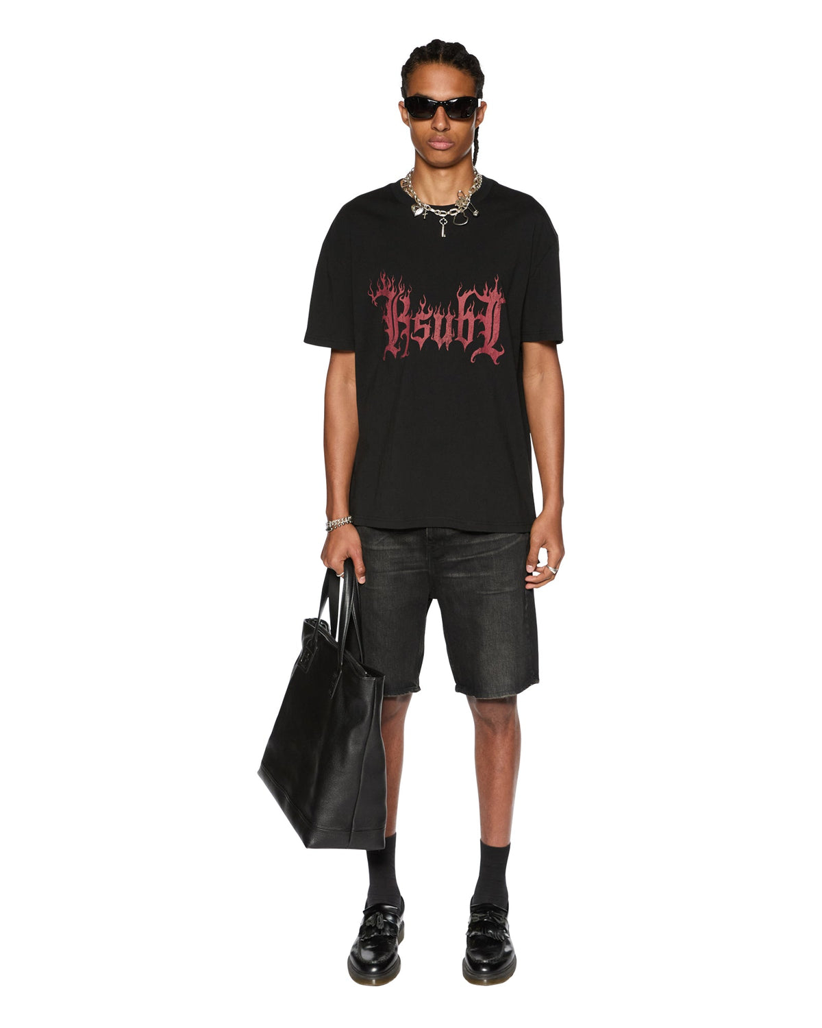 Mens Anti K Short Tarr Relaxed Walkshorts - Black
