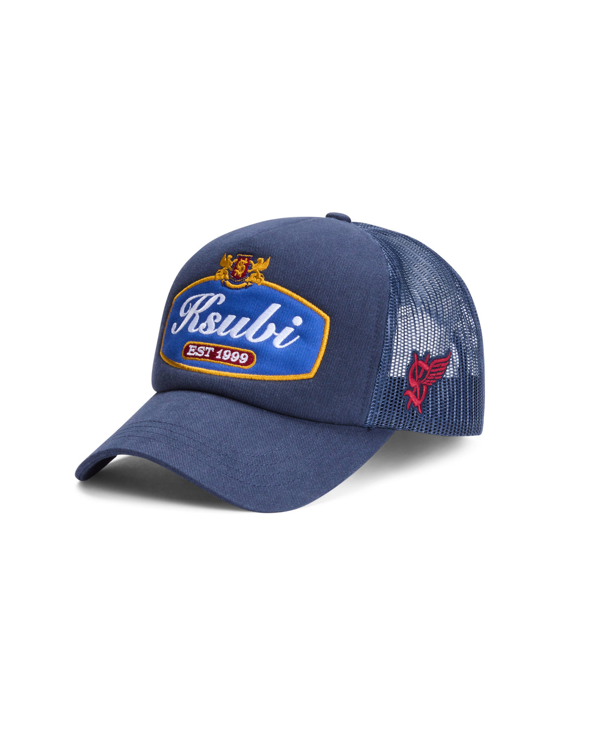 Ignition Puffer Trucker Cap Navy Regular Headwear - Navy