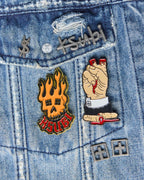 Flaming Skull Pin Gifting - Multi Colour