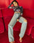 WOMENS  KSUBI X P.E NATION PLAYBACK ZIPPED N RIPPED STRAIGHT DENIM JEANS
