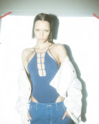 WOMENS UNTAMED BODYSUIT COBALT FASHION TOPS