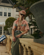 Mens Paradise Lost Resort Ss Shirt Regular Shirts - Multi Colour