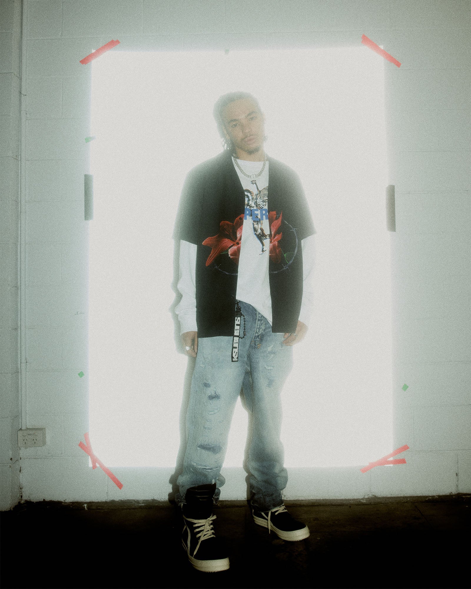 MENS ANTI K TEKTONIK DIALLED RELAXED DENIM JEANS