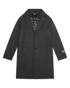 Mens Battery Coat Herringbone Regular Jackets - Grey