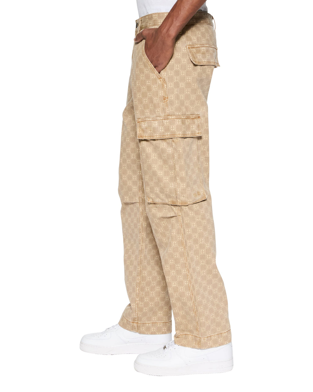 MENS BOX FUGITIVE CARGO PANT TAN PANTS