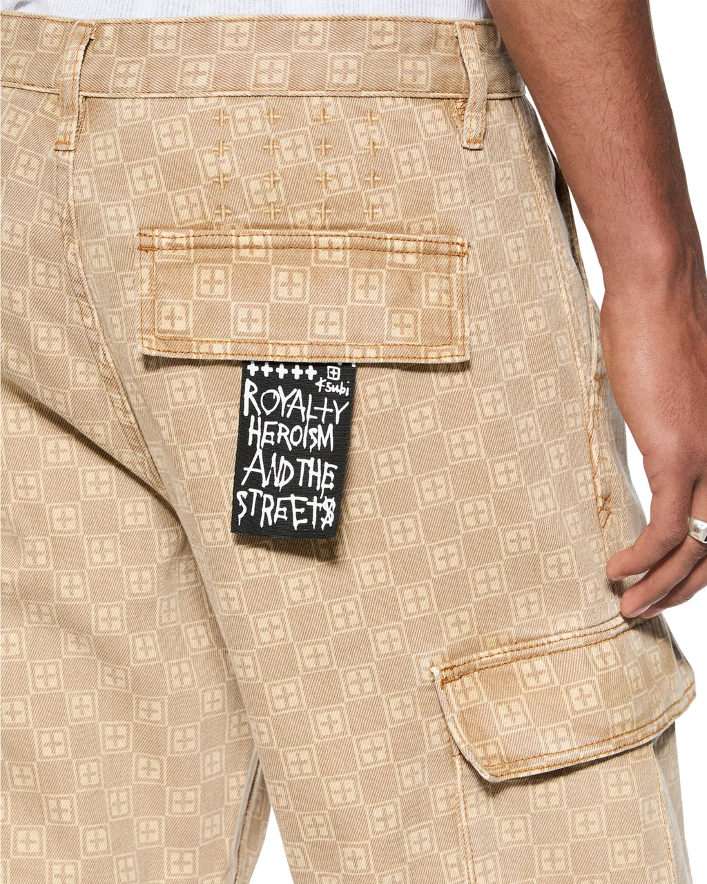 MENS BOX FUGITIVE CARGO PANT TAN PANTS