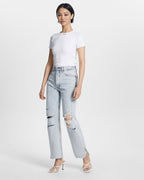 WOMENS BROOKLYN JEAN MUSE SPLIT DENIM JEANS