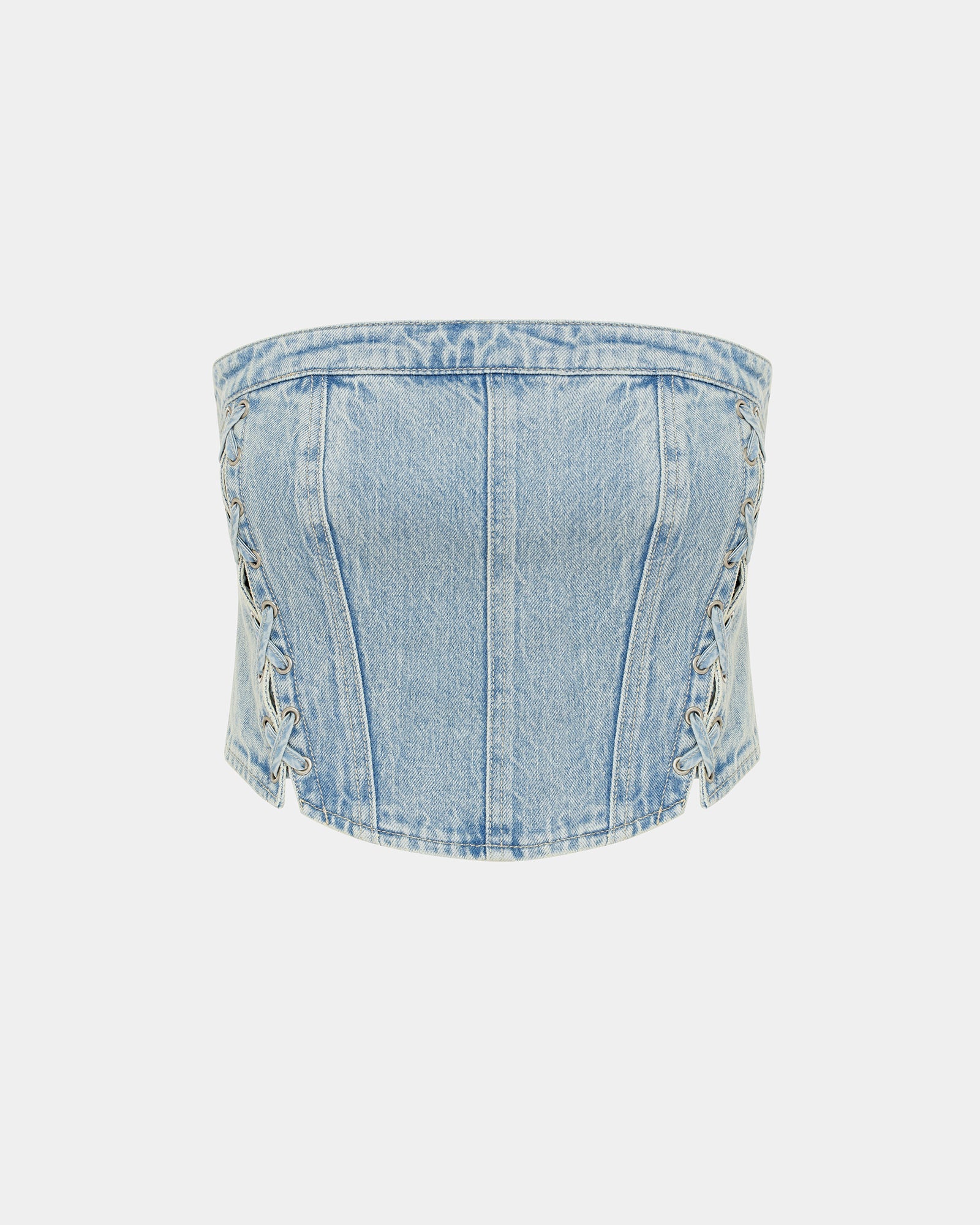 WOMENS  BUSTIER DOVE LACED FITTED FASHION TOPS