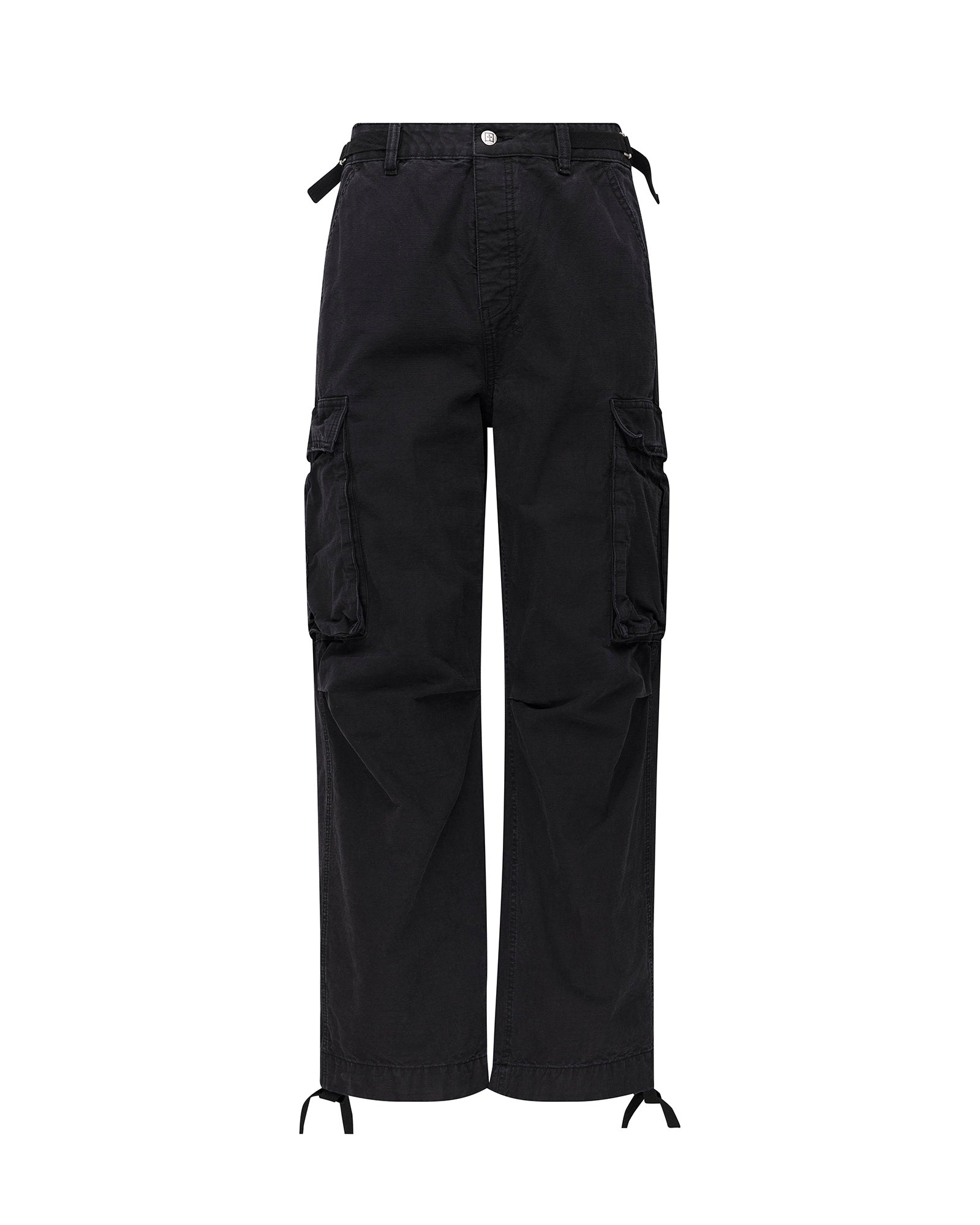 MENS  MAXX FUGITIVE CARGO WORN BLACK OVERSIZED PANTS