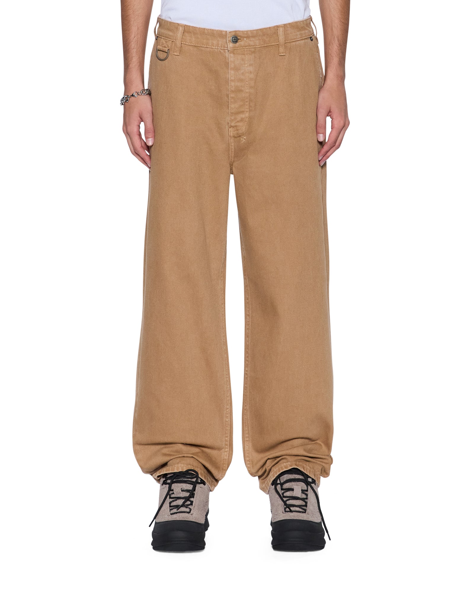 MENS RIVAL CHINO TROUSER DRIFTWOOD STRAIGHT PANTS
