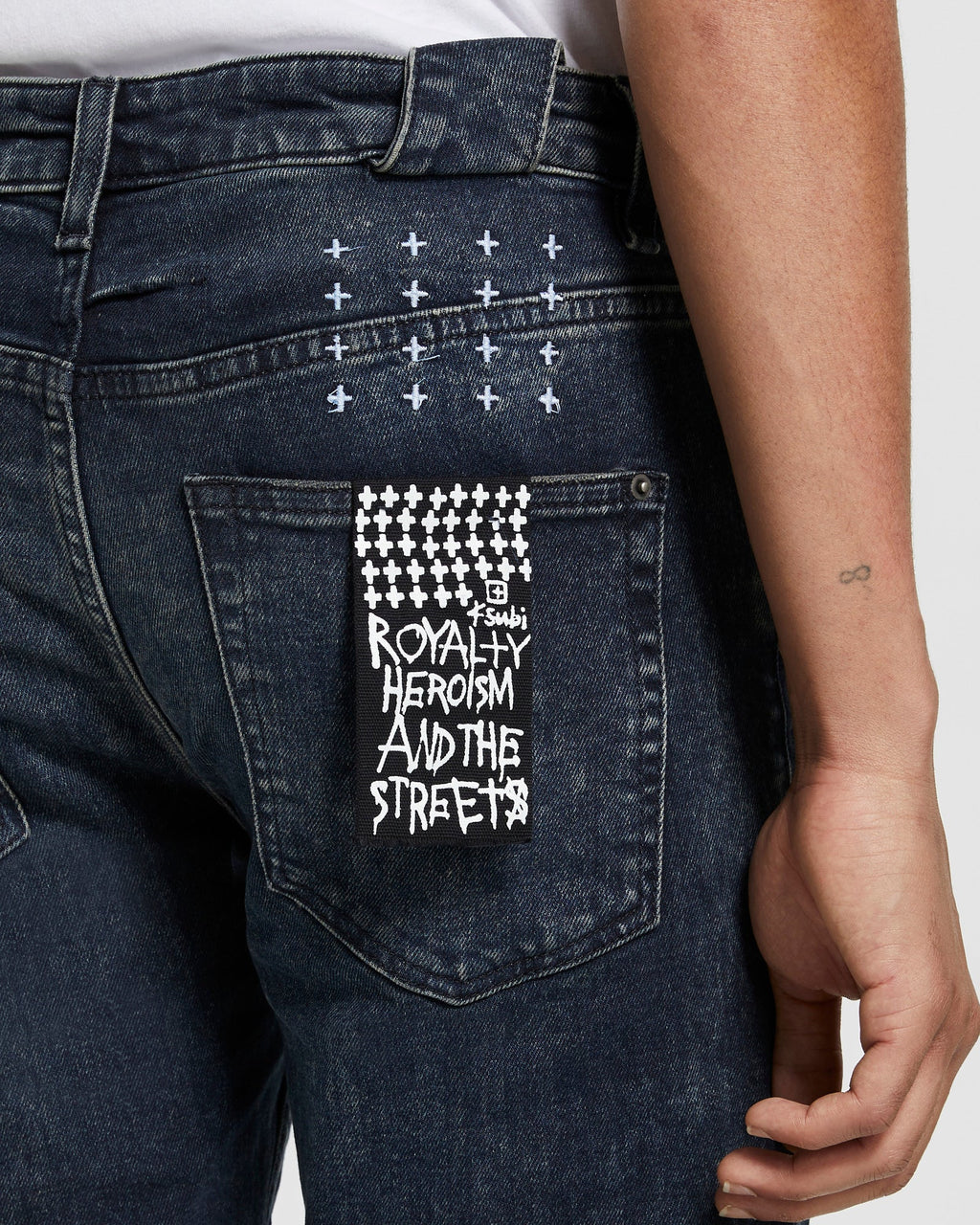 MENS CHITCH BLUE KOLLA SLASHED DENIM JEANS