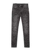 MENS CHITCH STENCIL STITCH WORN GREY DENIM JEANS