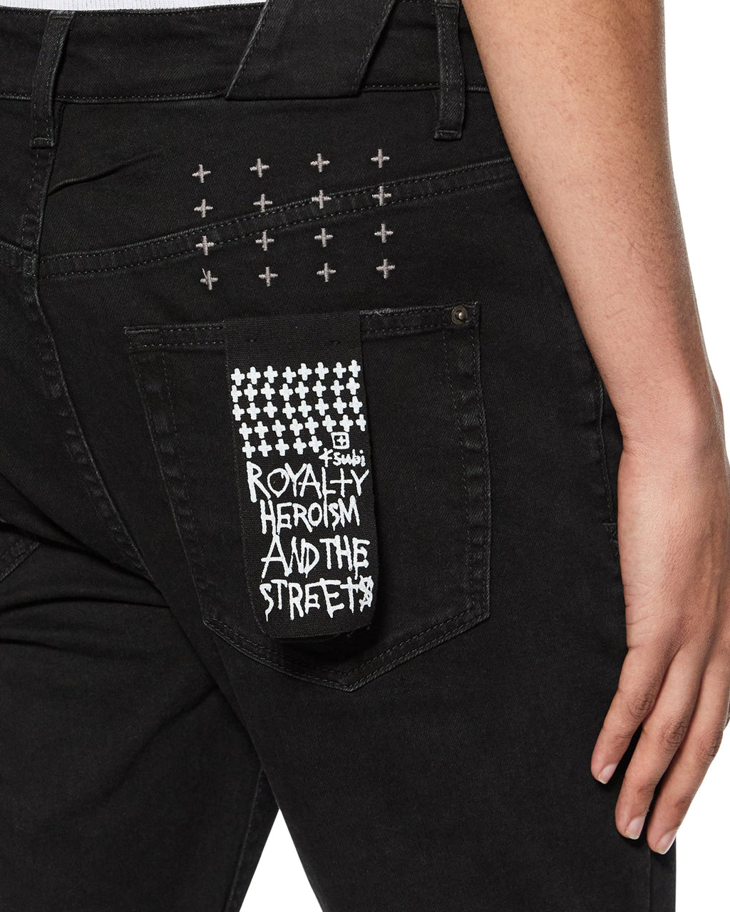 MENS CHITCH LAID BLACK EST DENIM JEANS