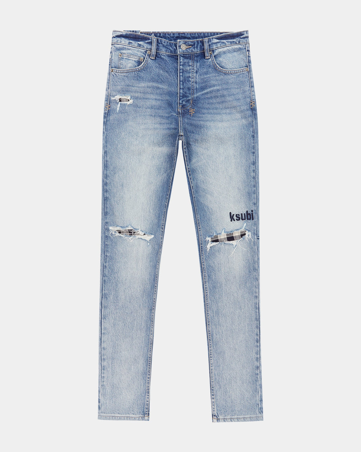 Mens Chitch Self Repair Slim Denim Jeans - Denim