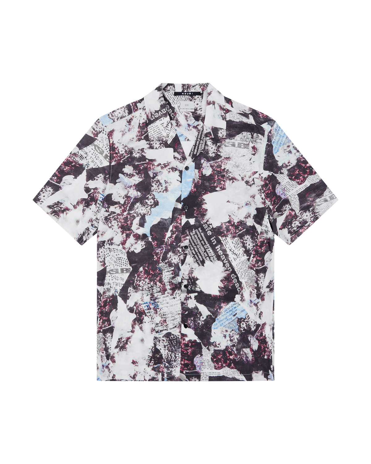 Mens Chop Up Resort Ss Shirt Multi Regular Shirts - Multi Colour