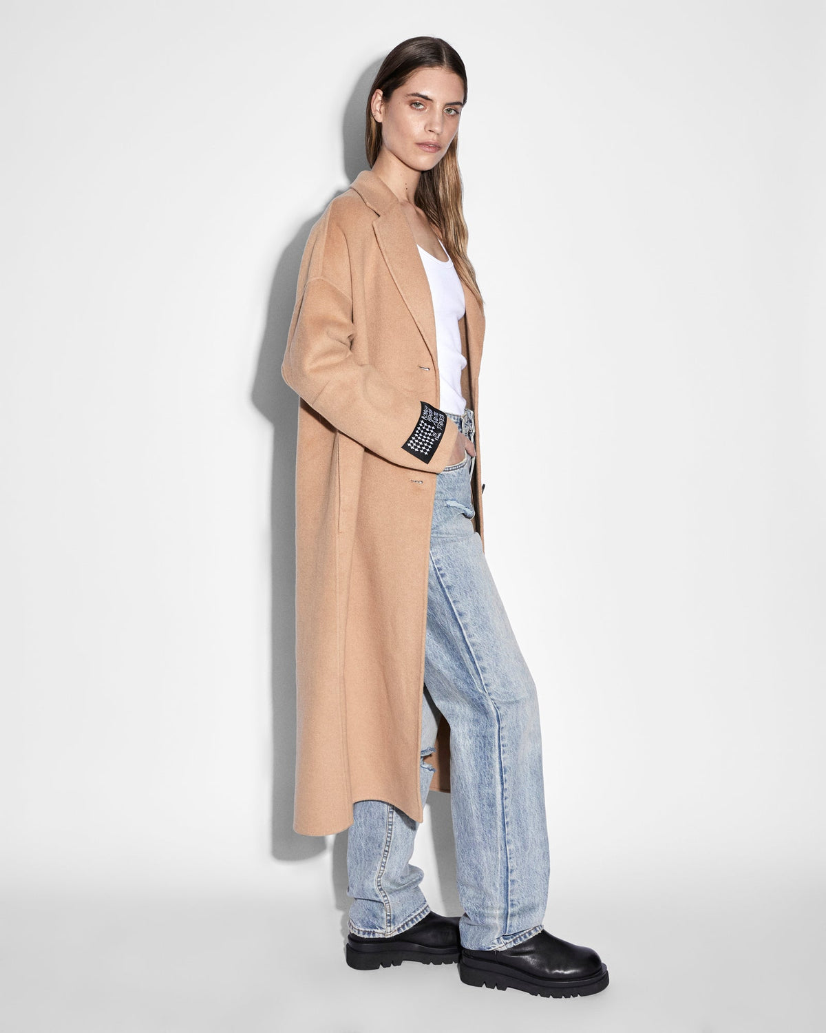 WOMENS KAMILLE COAT LATTE JACKETS