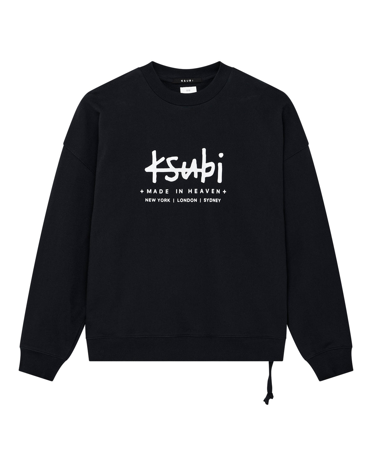 PLATED EKCESS CREWNECK JET BLACK