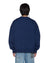 MENS  MEKANIK CREWNECK INK BLUE BOXY FLEECE
