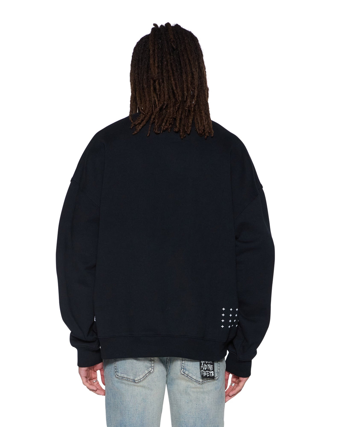 PLATED EKCESS CREWNECK JET BLACK