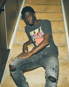 MENS DEVIL KASH SS TEE FADED BLACK TEES
