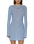WOMENS  CRAWFORD LS DRESS ICE BLUE FITTED DRESSES