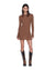WOMENS  CRAWFORD LS MINI DRESS CHOCOLATE SLIM DRESSES