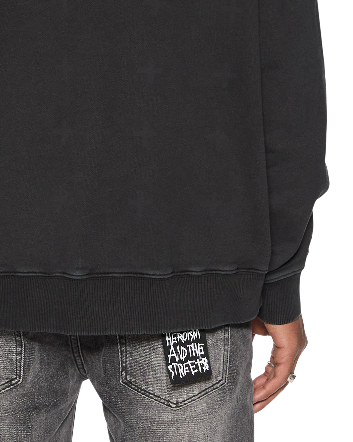 MENS ELECTRIC BIGGIE HOODIE OLD BLACK FLEECE