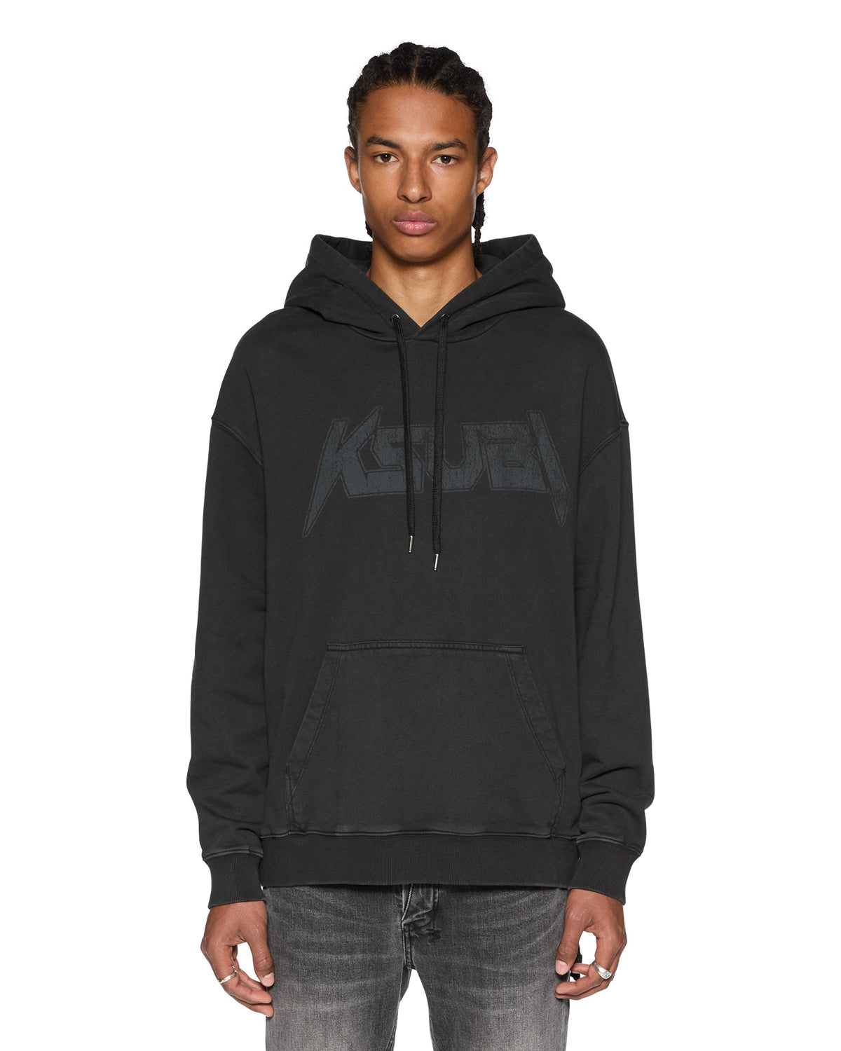 MENS ELECTRIC BIGGIE HOODIE OLD BLACK FLEECE
