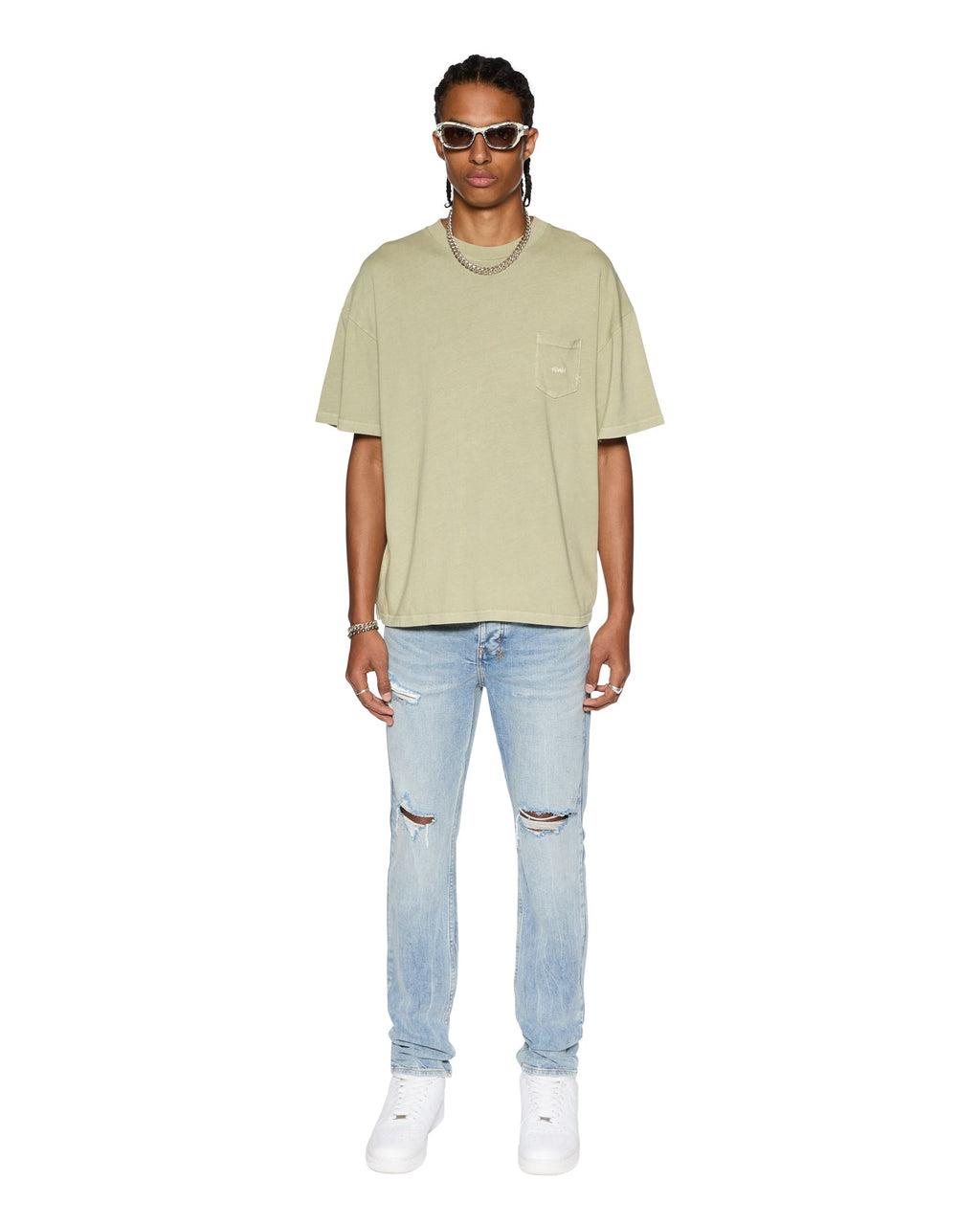 MENS EST POCKET SS TEE GRASS TEES