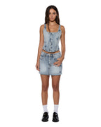 Womens Low Rider Mini Klassic Kraftwerk Slim Skirts - Denim