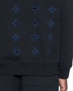 MENS 4X4 PAISE BIGGIE HOODIE COBALT BLACK FLEECE