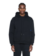 MENS 4X4 PAISE BIGGIE HOODIE COBALT BLACK FLEECE
