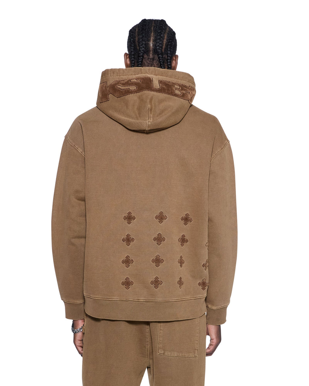 MENS 4X4 PAISE BIGGIE HOODIE ESPRESSO FLEECE