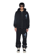 MENS FALSE IDOLS SYNTHESIS TRAK PANT JET BLACK PANTS