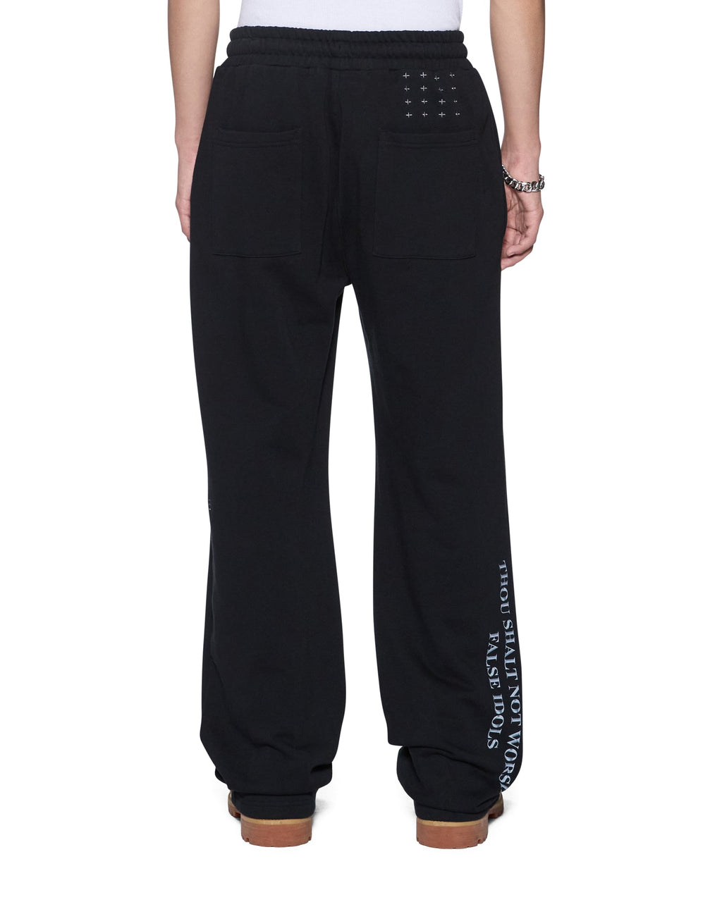 MENS FALSE IDOLS SYNTHESIS TRAK PANT JET BLACK PANTS