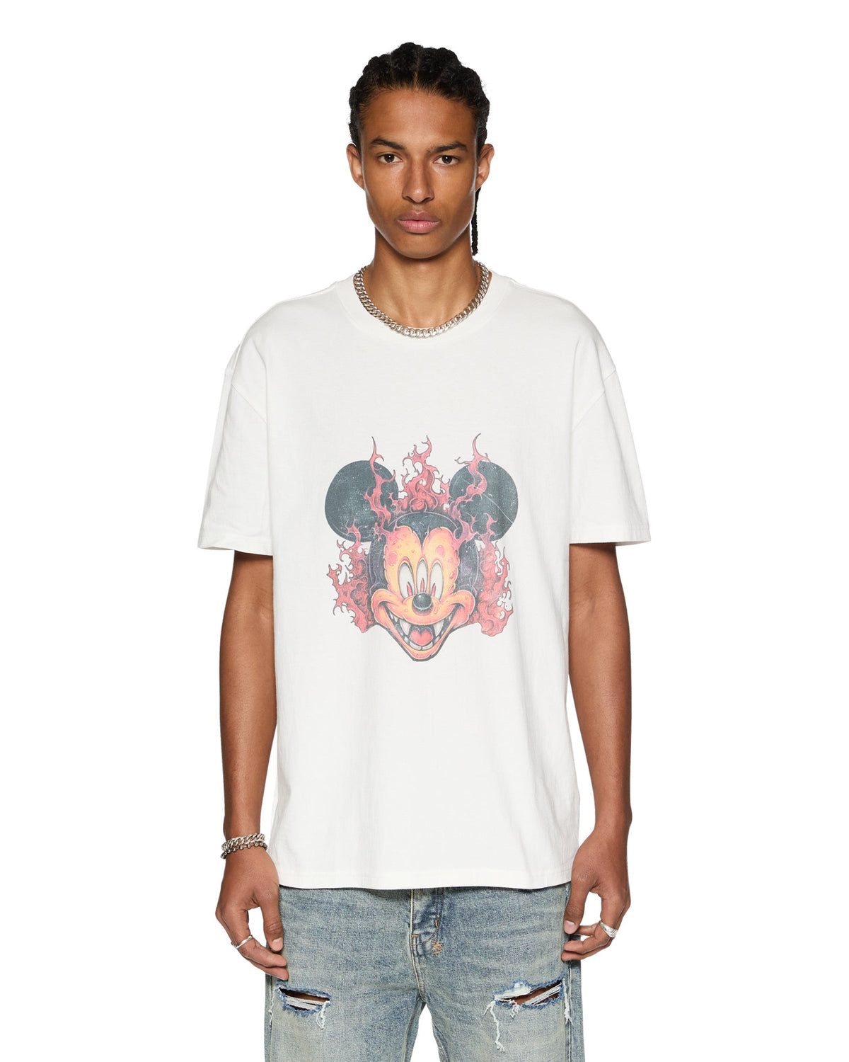 MENS FUEGO BIGGIE SS TEE TRU WHITE TEES