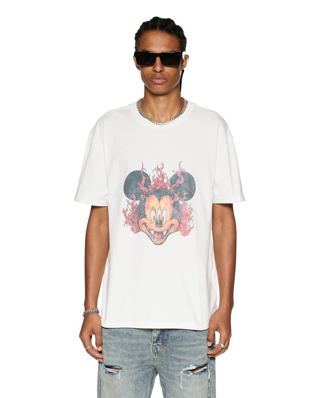 MENS FUEGO BIGGIE SS TEE TRU WHITE TEES