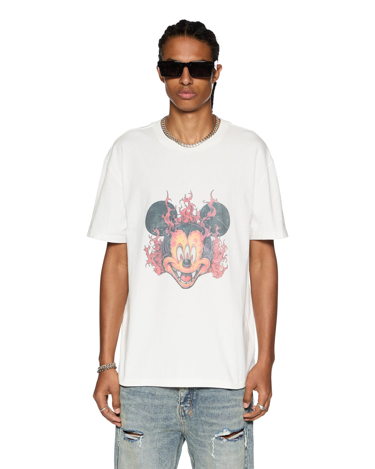 MENS FUEGO BIGGIE SS TEE TRU WHITE TEES