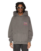 MENS GLOBAL EKCESS HOODIE CHARCOAL FLEECE