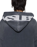 MENS ACE EKCESS ZIP THRU HOODIE BLACK FADE FLEECE